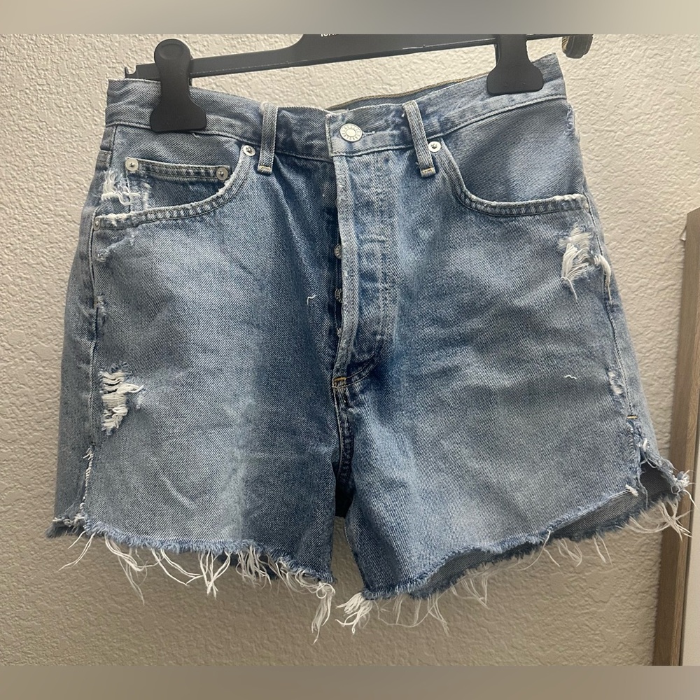 Agolde Parker Denim Shorts